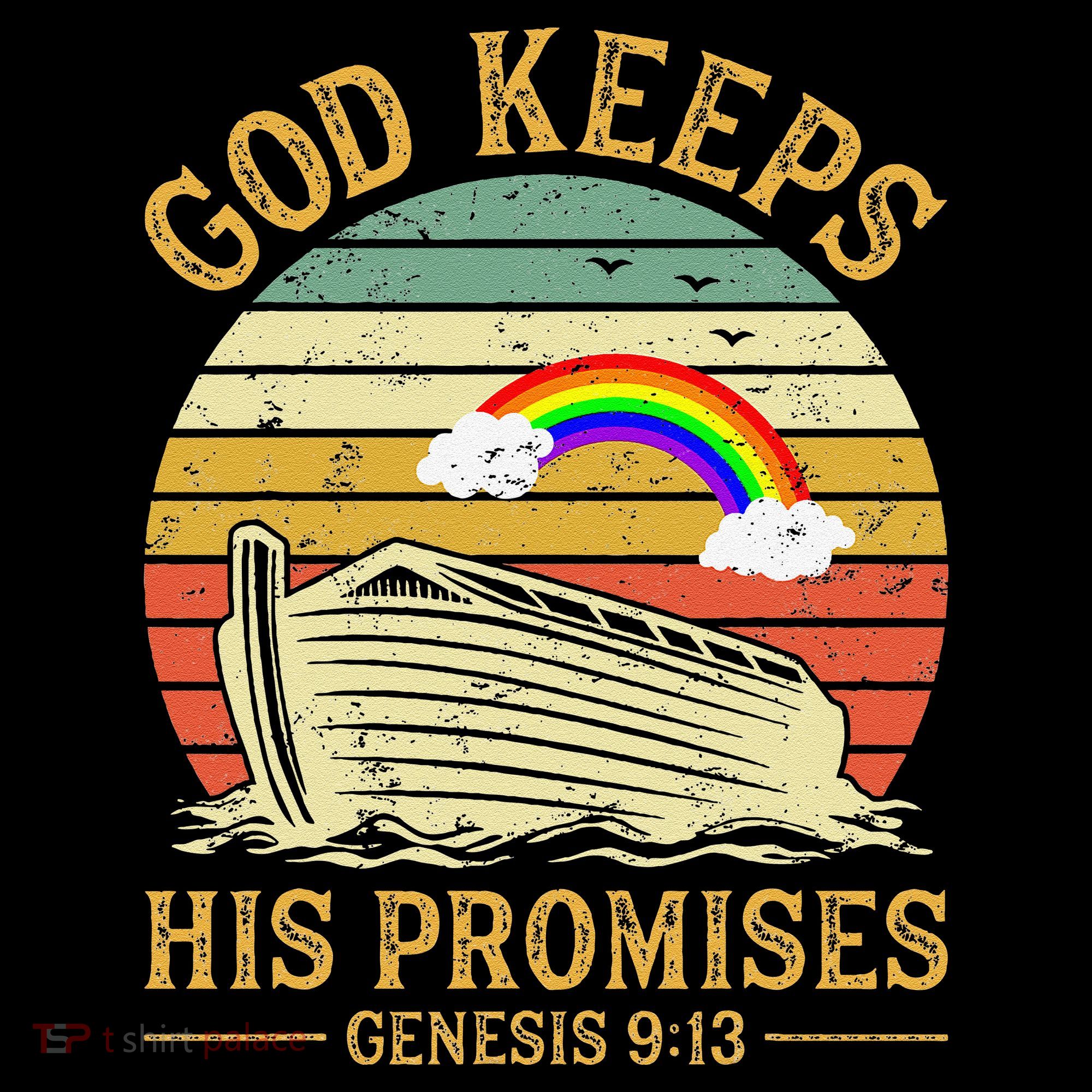 God Keeps His Promises Rainbow Noah Ark Jesus Christian Coffee Mug