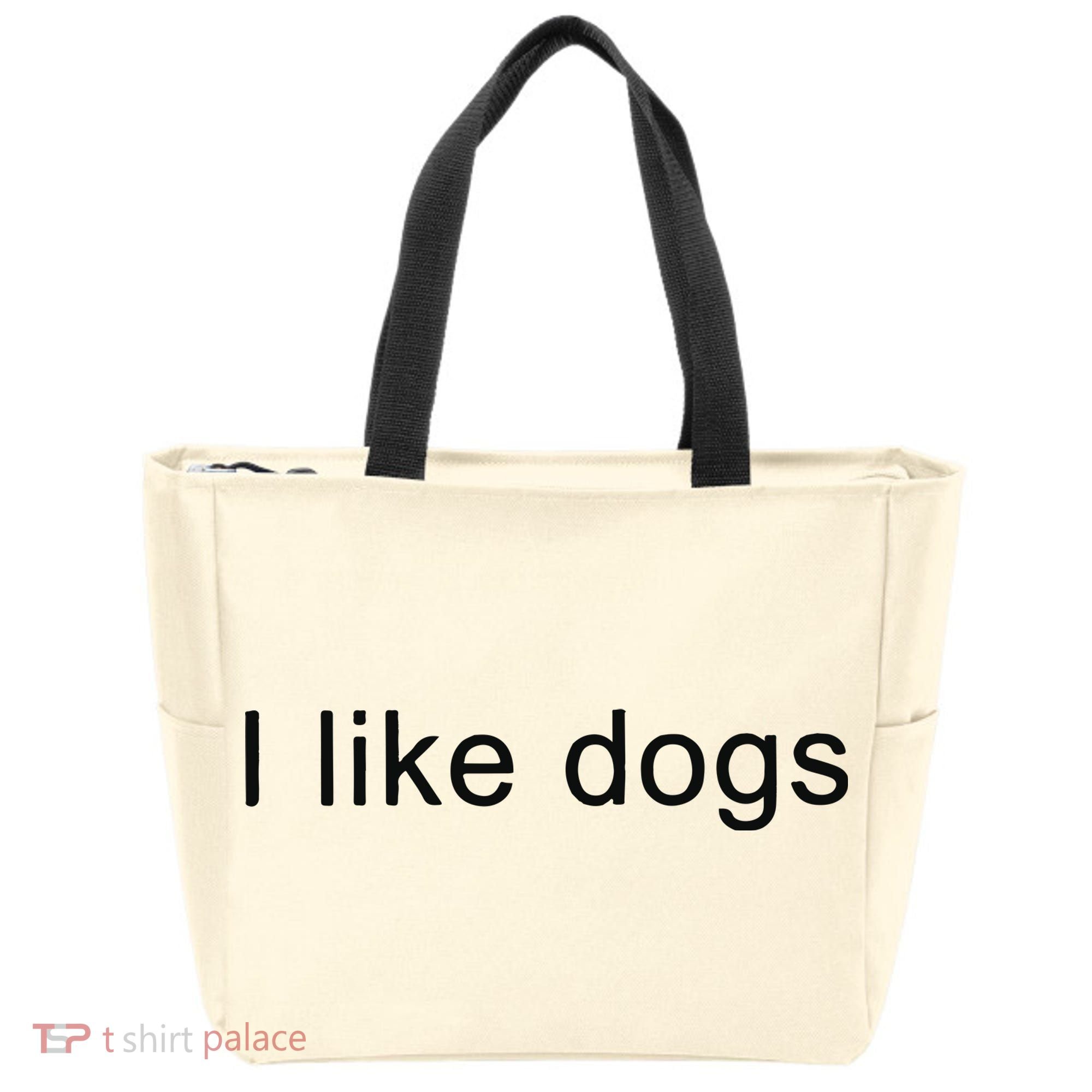 I Like Dogs Tote Bag
