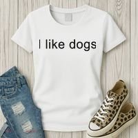 I Like Dogs Women's T-Shirt thumb 3