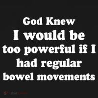 God Knew I Would Be Too Powerful If I Had Regular Bowel Movements Ornament thumb 1