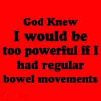 God Knew I Would Be Too Powerful If I Had Regular Bowel Movements Santa Hat thumb 1
