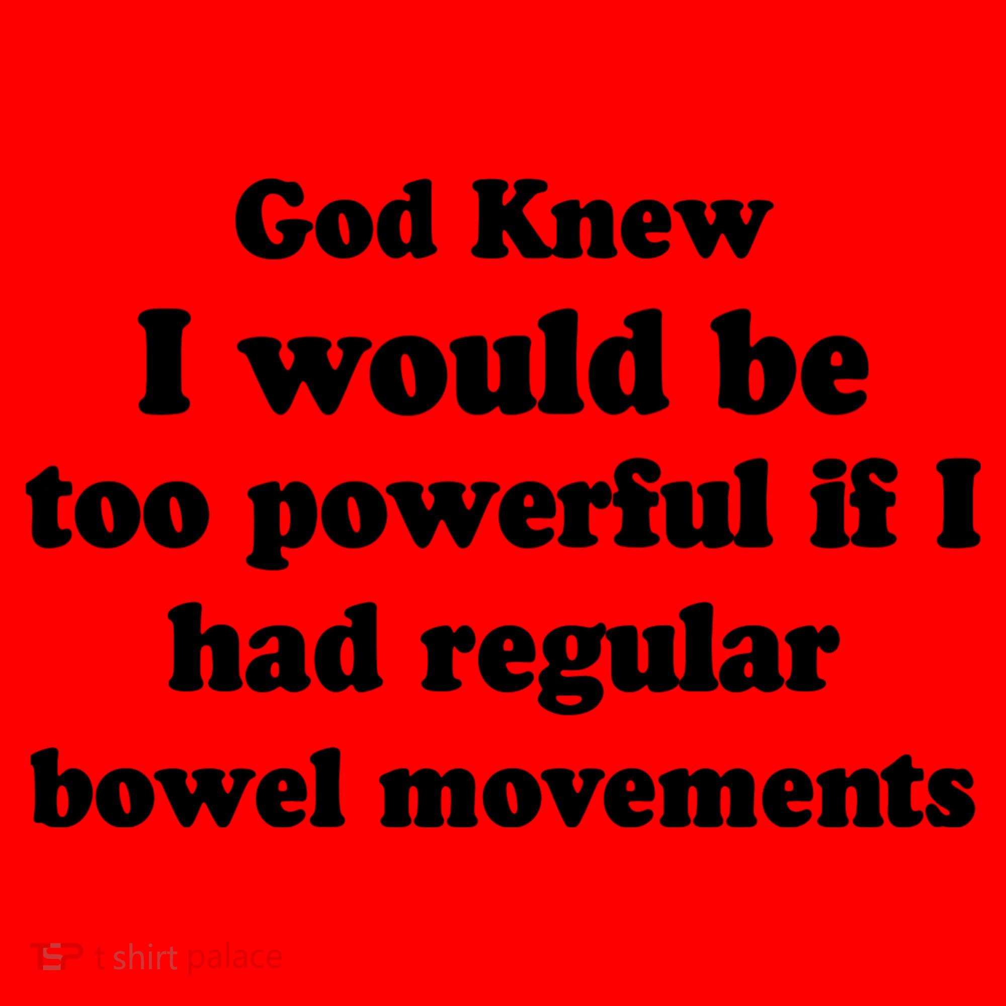 God Knew I Would Be Too Powerful If I Had Regular Bowel Movements Santa Hat