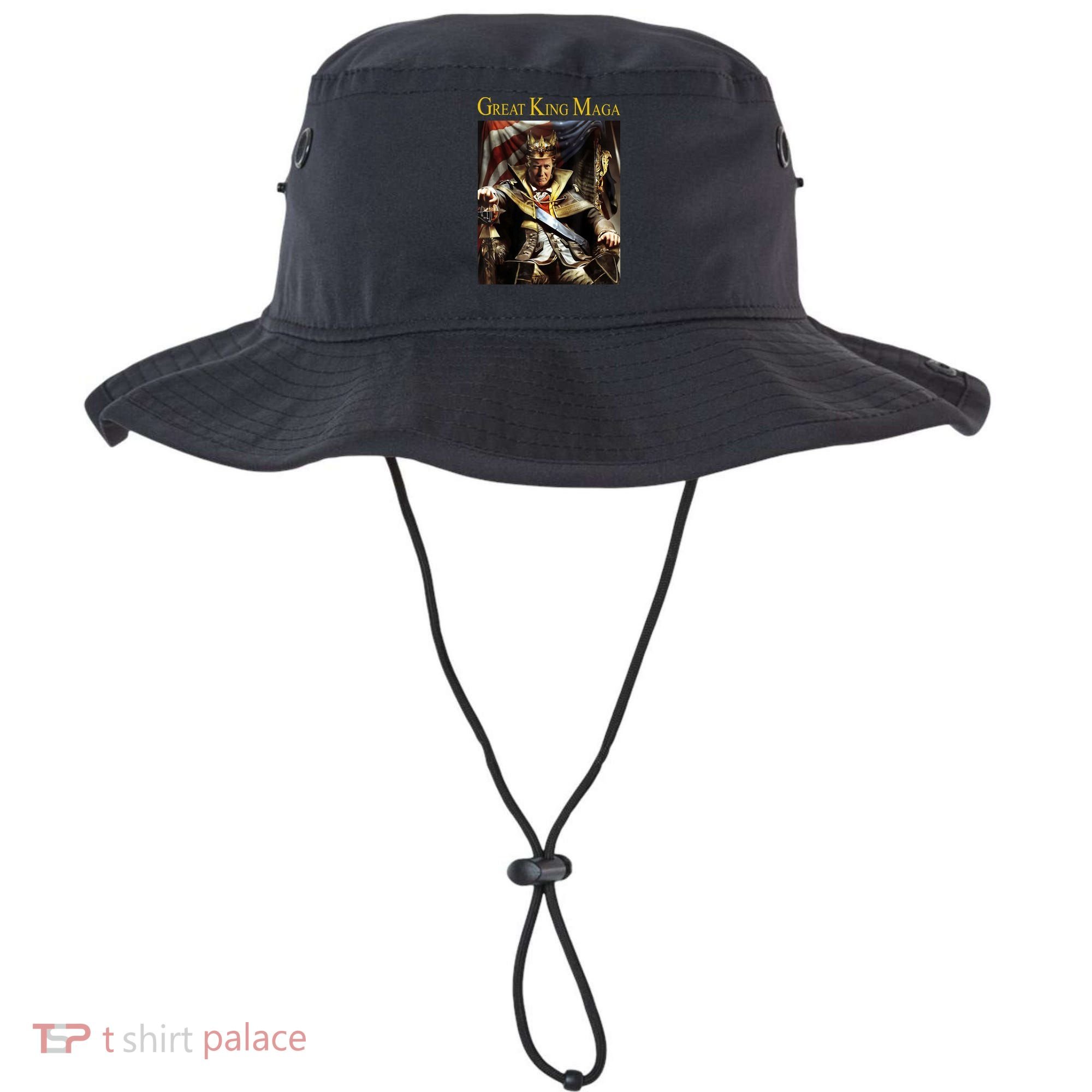 Great King Maga Donald Trump Throne Bucket Hat