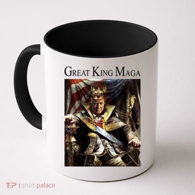 Great King Maga Donald Trump Throne Coffee Mug