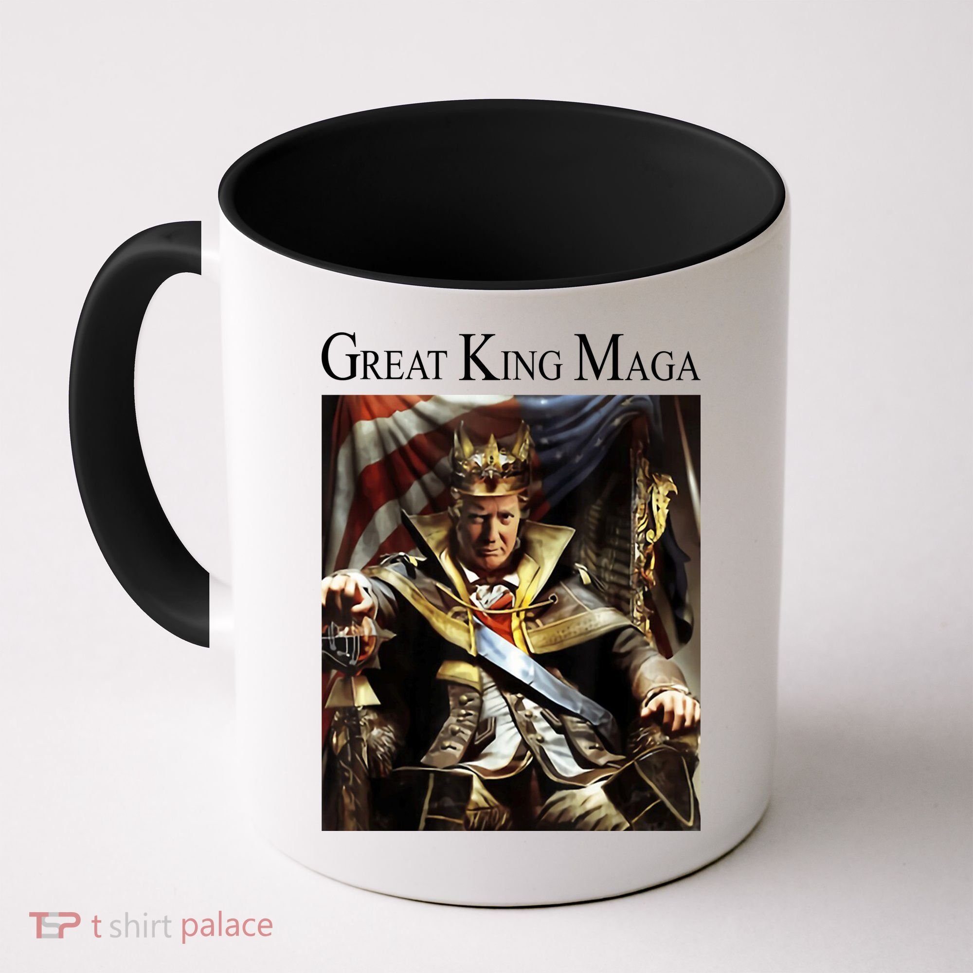Great King Maga Donald Trump Throne Coffee Mug