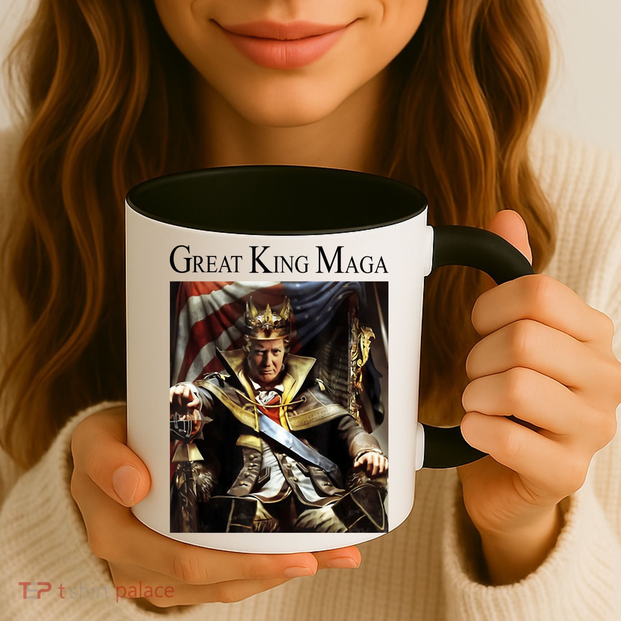 Great King Maga Donald Trump Throne Coffee Mug