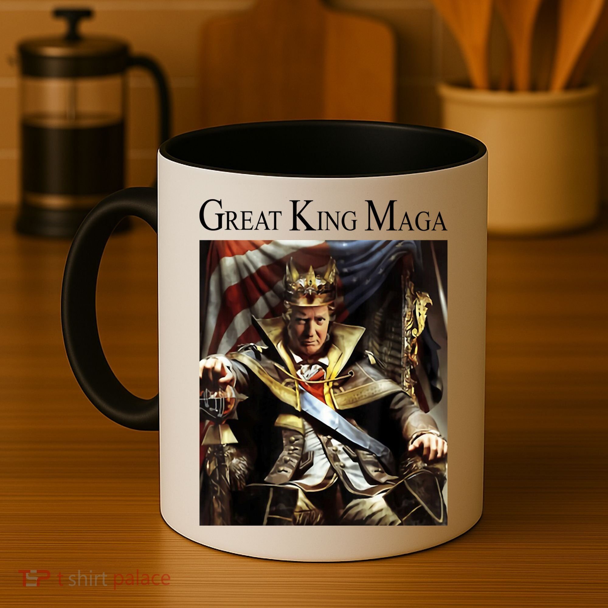 Great King Maga Donald Trump Throne Coffee Mug