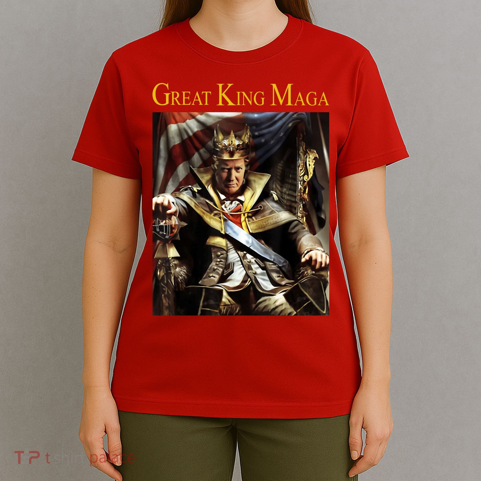Great King Maga Donald Trump Throne T-Shirt