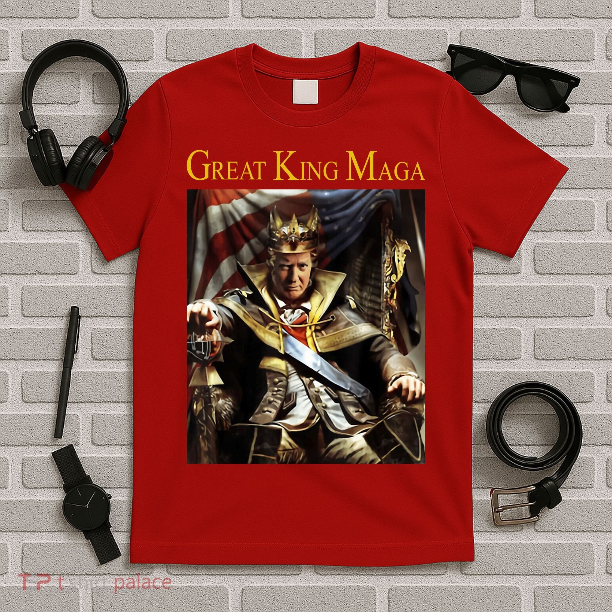 Great King Maga Donald Trump Throne T-Shirt