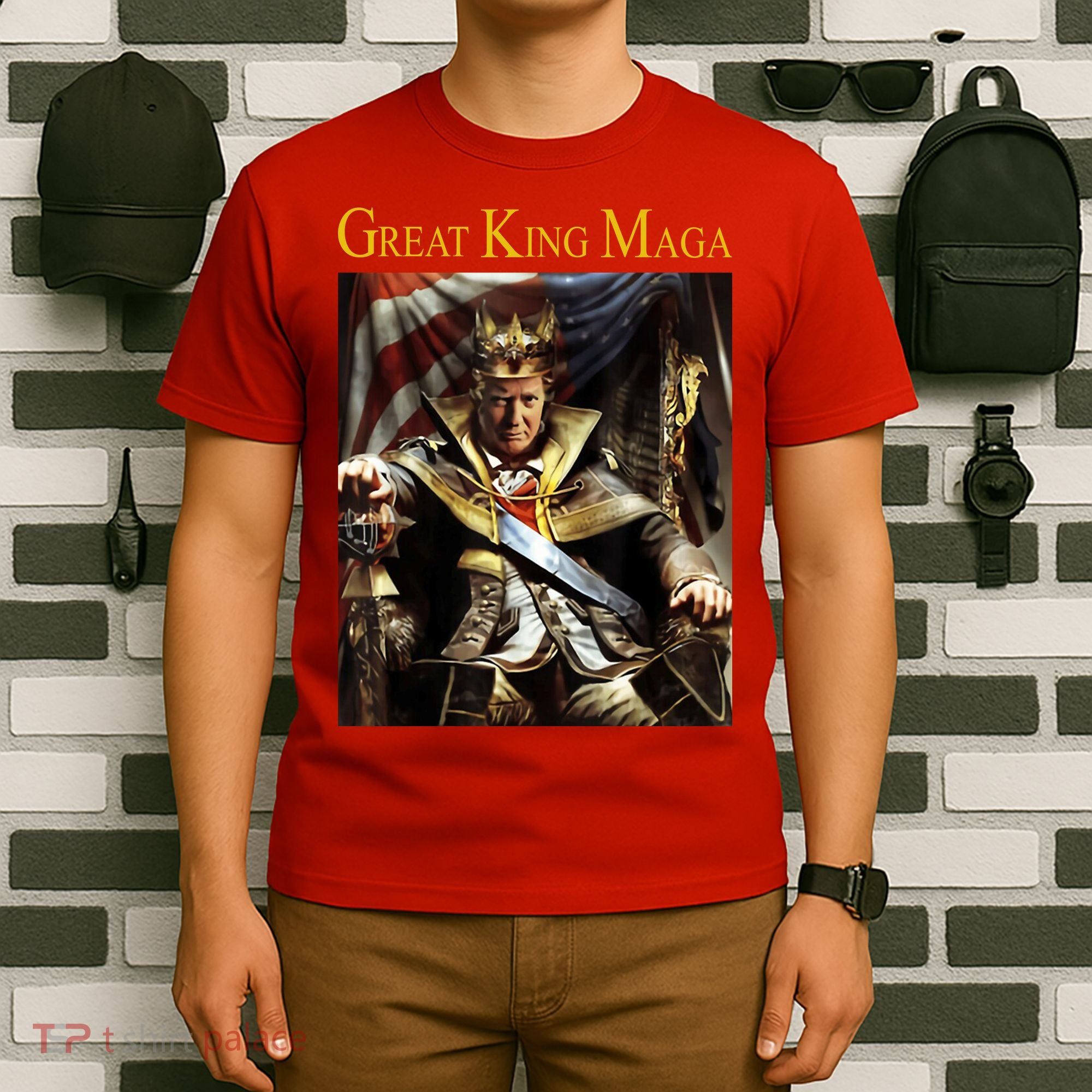 Great King Maga Donald Trump Throne T-Shirt