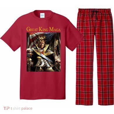 Great King Maga Donald Trump Throne Pajama Set
