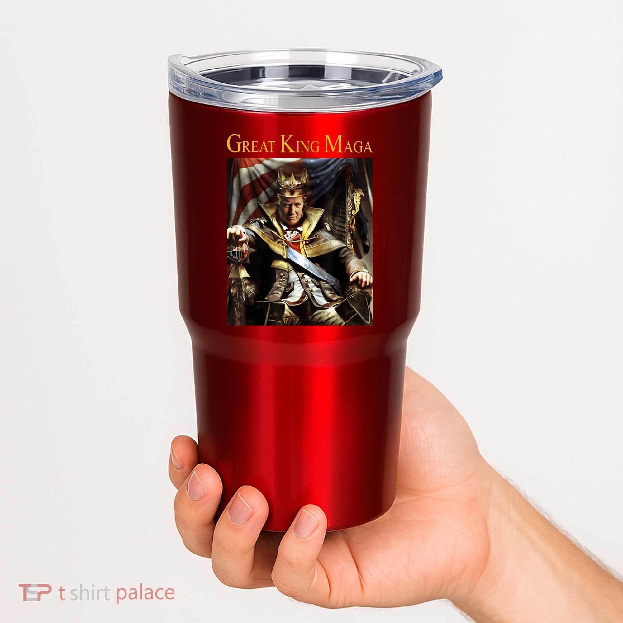 Great King Maga Donald Trump Throne Tumbler