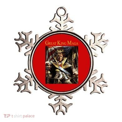 Great King Maga Donald Trump Throne Ornament