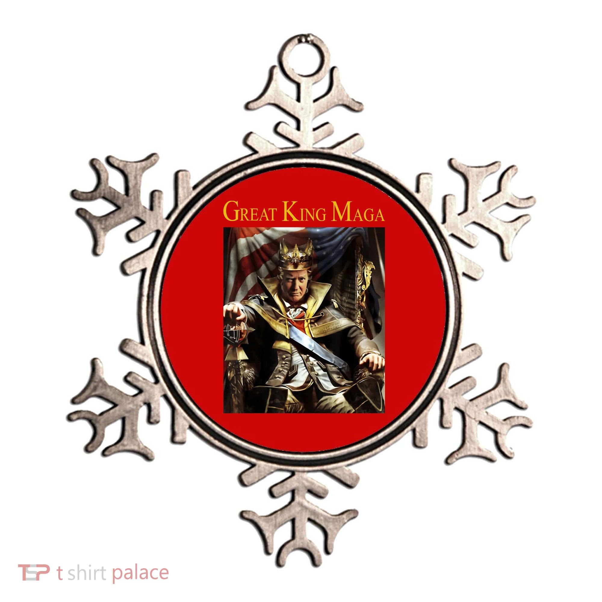 Great King Maga Donald Trump Throne Ornament