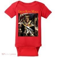 Great King Maga Donald Trump Throne Baby Bodysuit thumb 0