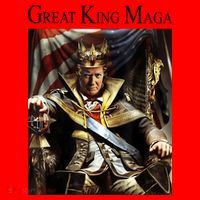 Great King Maga Donald Trump Throne Santa Hat thumb 1