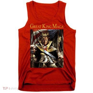 Great King Maga Donald Trump Throne Tank Top