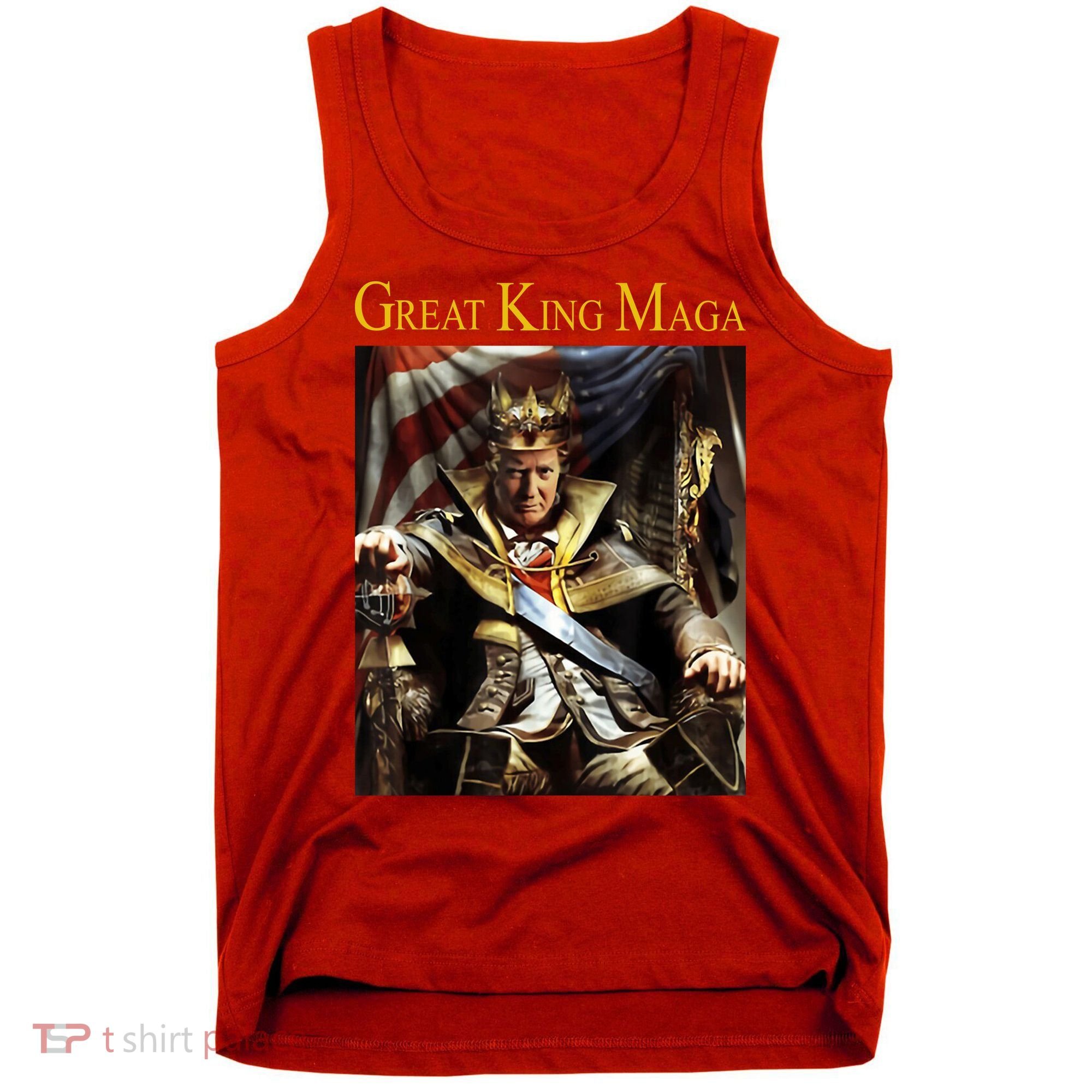 Great King Maga Donald Trump Throne Tank Top