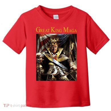 Great King Maga Donald Trump Throne Toddler T-Shirt