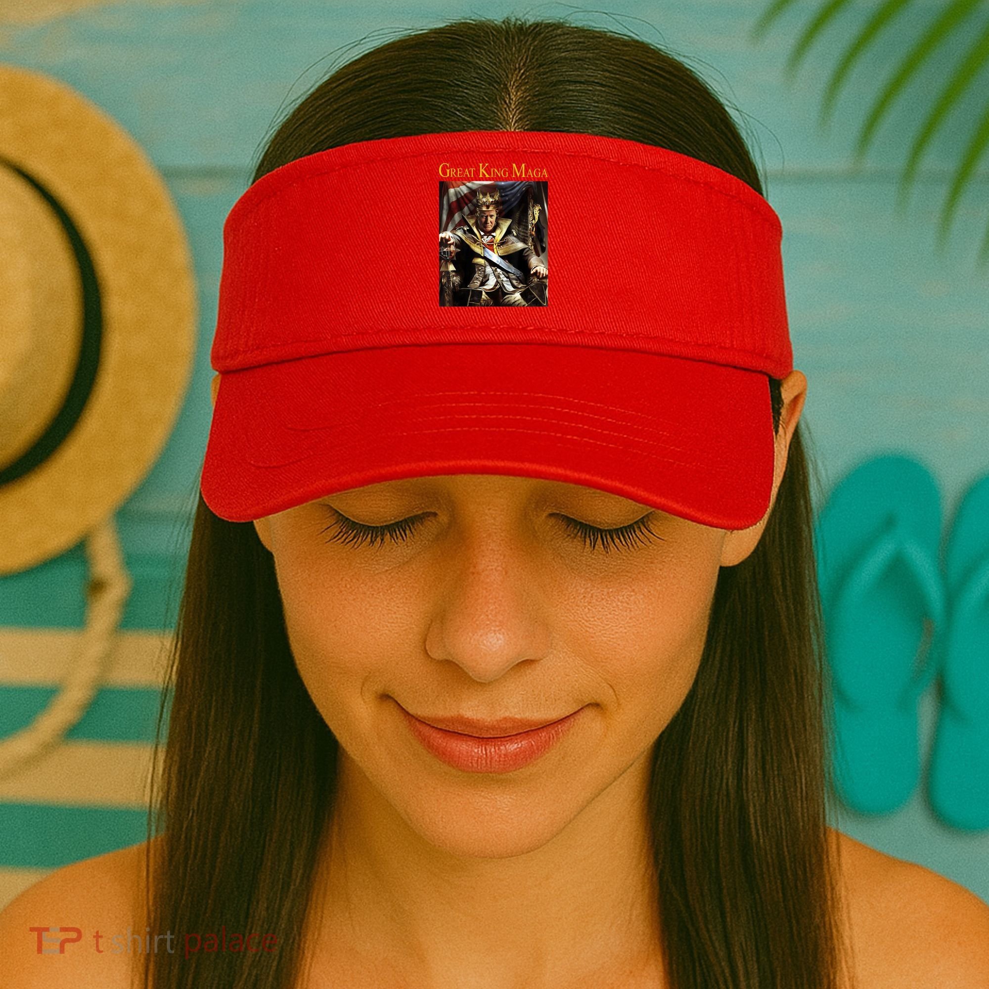 Great King Maga Donald Trump Throne Visor