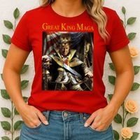 Great King Maga Donald Trump Throne Women's T-Shirt thumb 2