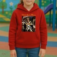Great King Maga Donald Trump Throne Kids Hoodie thumb 3