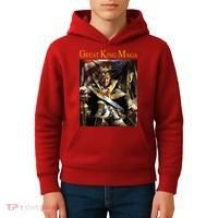 Great King Maga Donald Trump Throne Kids Hoodie thumb 4