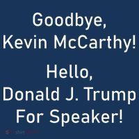 Goodbye Kevin McCarthy Hello Donald J. Trump For Speaker Bucket Hat thumb 4