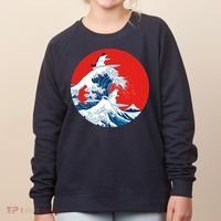Great Kanagawa Wave Of Cats Women's Sweatshirt thumb 0