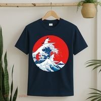 Great Kanagawa Wave Of Cats T-Shirt thumb 2