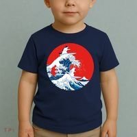 Great Kanagawa Wave Of Cats Toddler T-Shirt thumb 2
