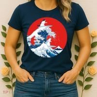 Great Kanagawa Wave Of Cats Women's T-Shirt thumb 2