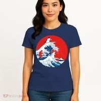 Great Kanagawa Wave Of Cats Women's T-Shirt thumb 4