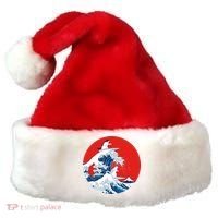 Great Kanagawa Wave Of Cats Santa Hat thumb 0
