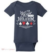 Gotta Know When To HoldEm Texas Poker Baby Bodysuit thumb 0