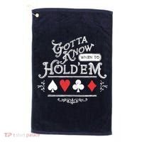 Gotta Know When To HoldEm Texas Poker Golf Towel thumb 0