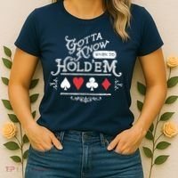 Gotta Know When To HoldEm Texas Poker Women's T-Shirt thumb 2