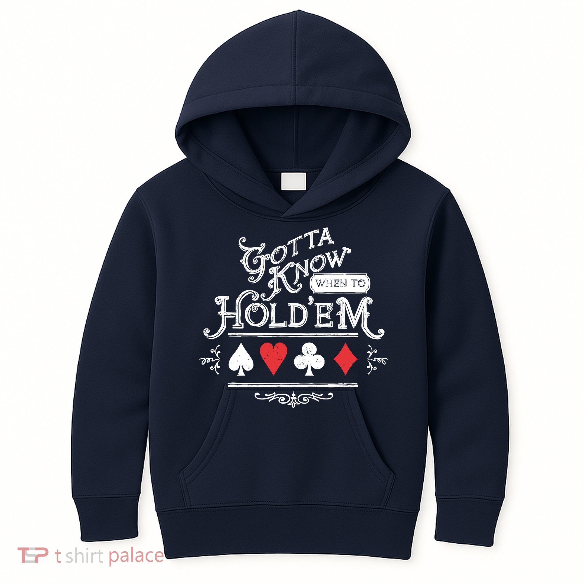 Gotta Know When To HoldEm Texas Poker Kids Hoodie