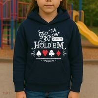 Gotta Know When To HoldEm Texas Poker Kids Hoodie thumb 3