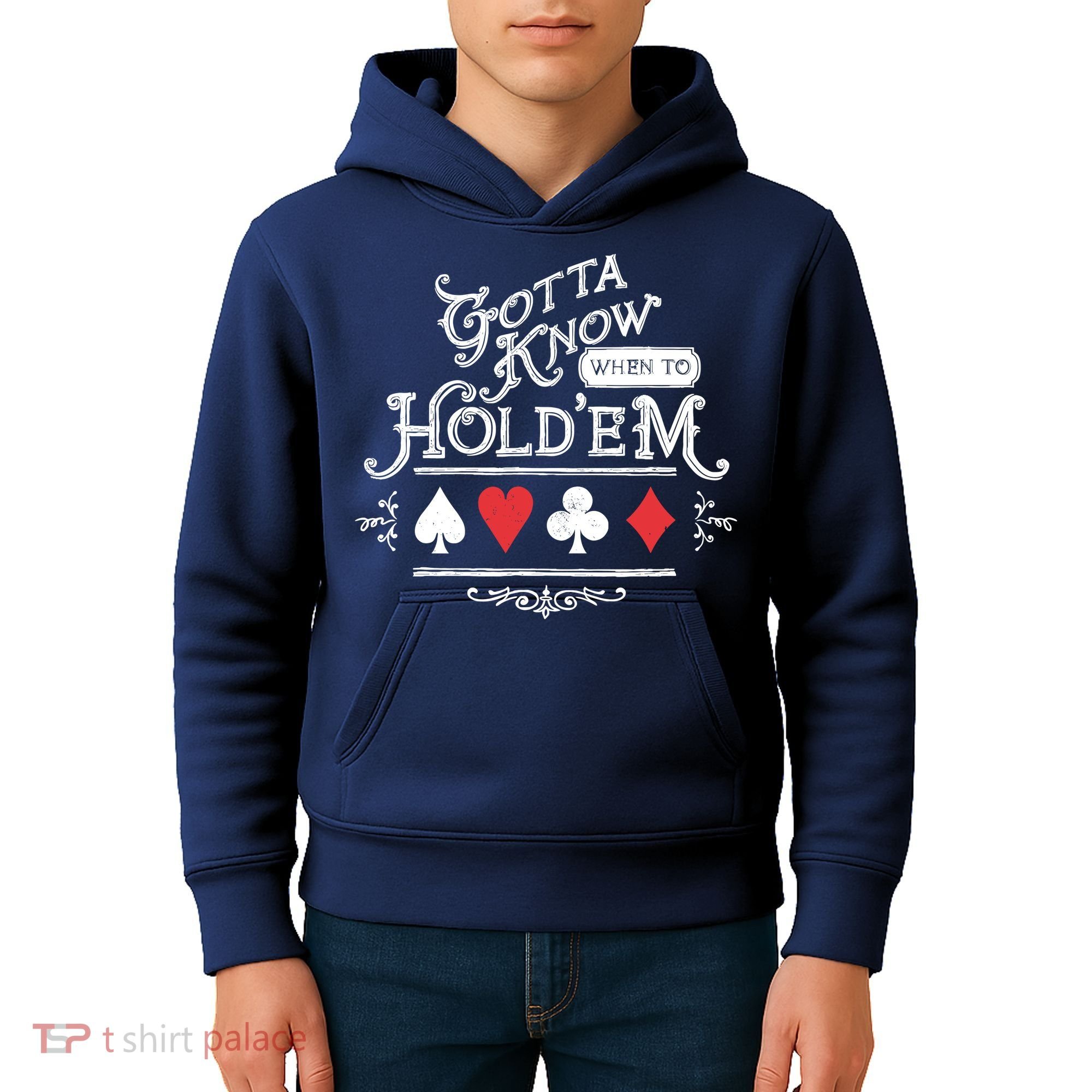Gotta Know When To HoldEm Texas Poker Kids Hoodie