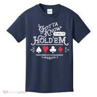 Gotta Know When To HoldEm Texas Poker Kids T-Shirt thumb 0