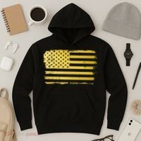 Gold Look American Flag Usa Hoodie thumb 3