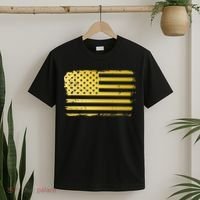 Gold Look American Flag Usa T-Shirt thumb 2
