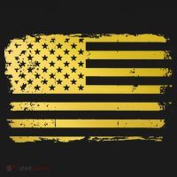 Gold Look American Flag Usa Backpack thumb 2