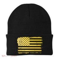 Gold Look American Flag Usa Beanie thumb 0