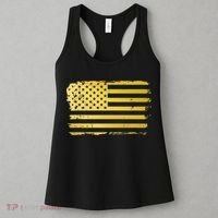 Gold Look American Flag Usa Women's Tank Top thumb 3