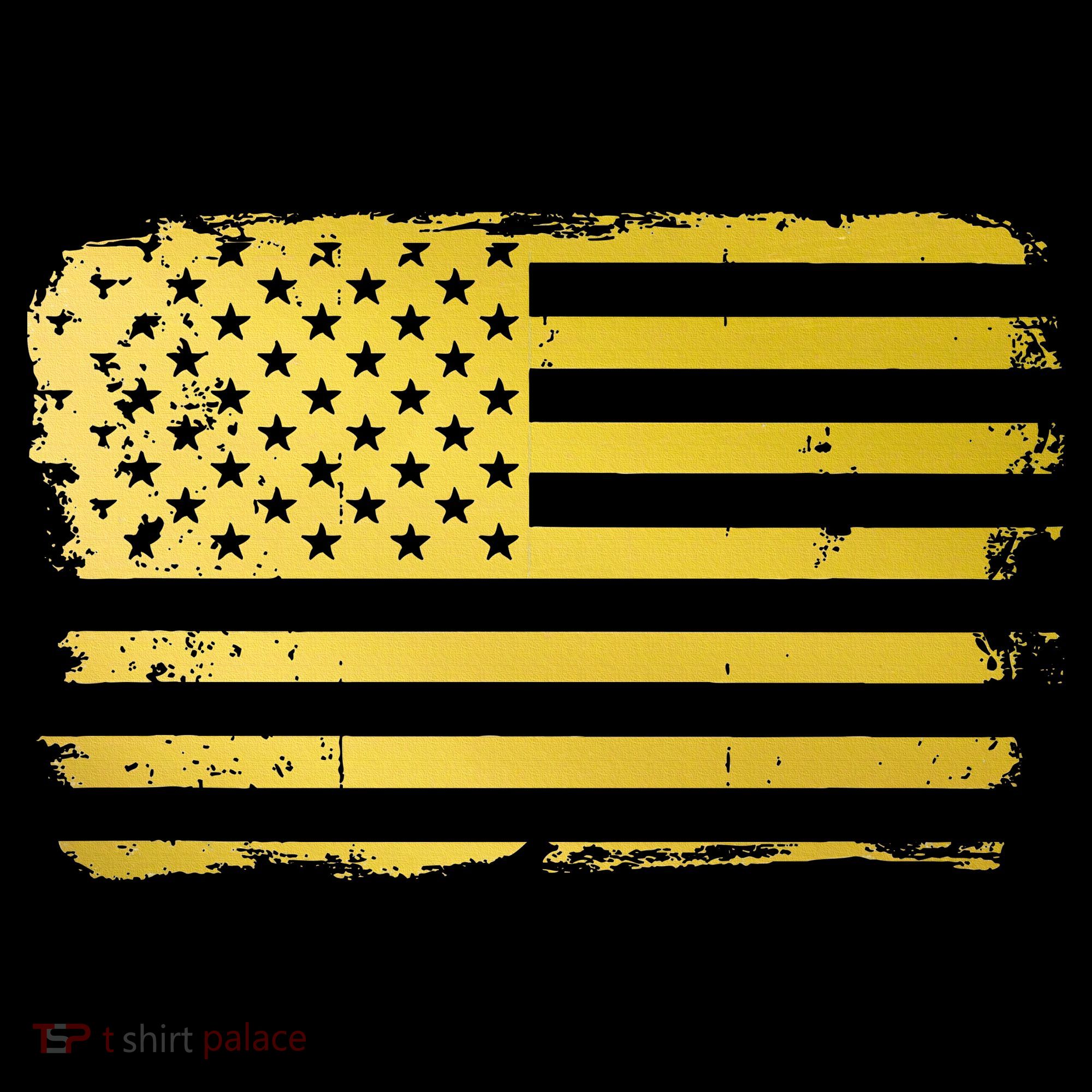 Gold Look American Flag Usa Baby Bodysuit
