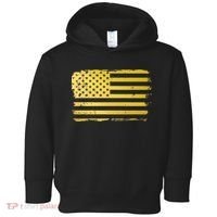 Gold Look American Flag Usa Toddler Hoodie thumb 0