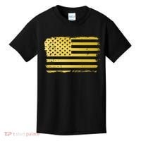 Gold Look American Flag Usa Kids T-Shirt thumb 0
