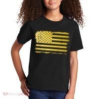 Gold Look American Flag Usa Kids T-Shirt thumb 2